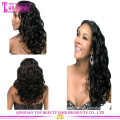 Black Women Natural Color Unprocessed Virgin Lace Front Human Hair Topper Wig